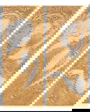 Set doua tablouri din rasini Mucha