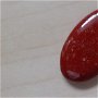 Cabochon jasp rosu, 42x24 mm