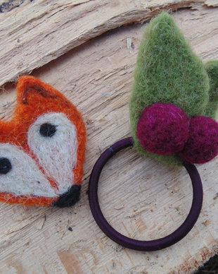 Fox - set de clemă și elastic păr