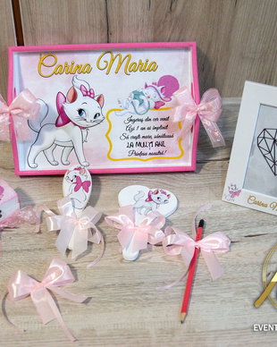 Set mot / turta personalizat Pisicuta Marie