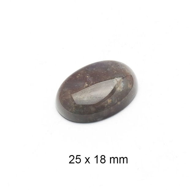 Cabochon Jasper agatizat, 25 x 18 mm, A835