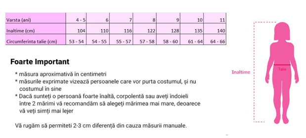 Costum Craciunita pentru copii