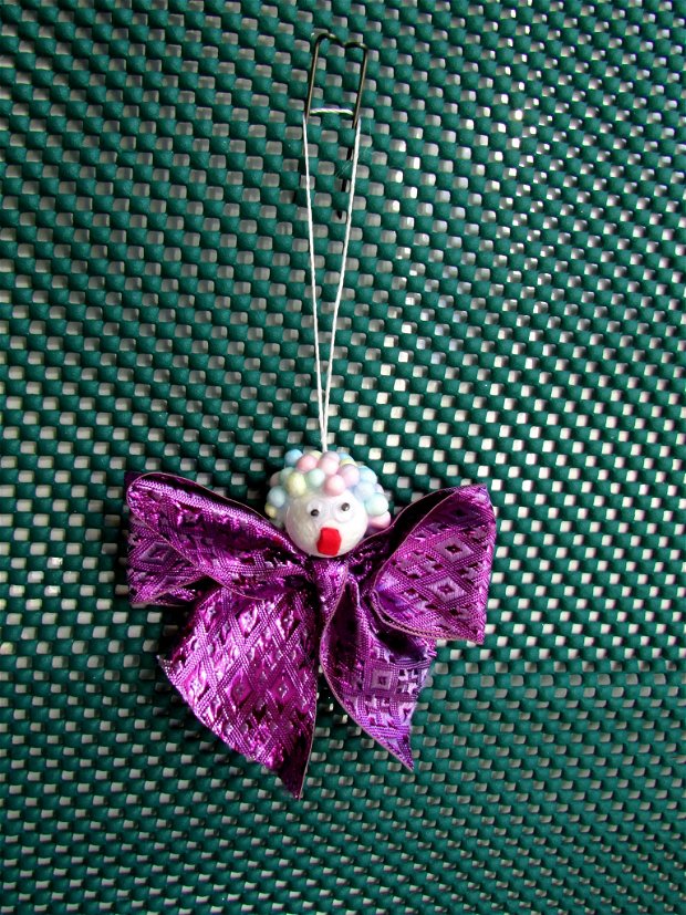 3 Ornamente Craciun  Zboruri violete  CR 003