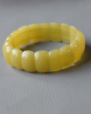 Bratara elastica din jad lemon