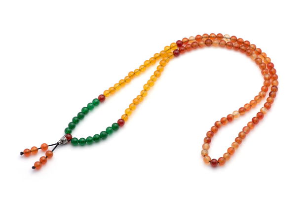 Mala 108 sfere agat multicolor