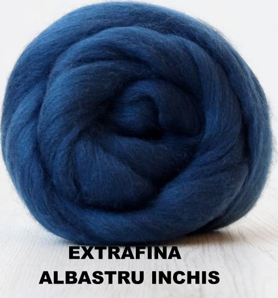 lana extrafina -ALBASTRU INCHIS-50g