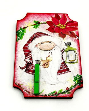 Magnet frigider cu clema, seria Cute Gnomes, 2542