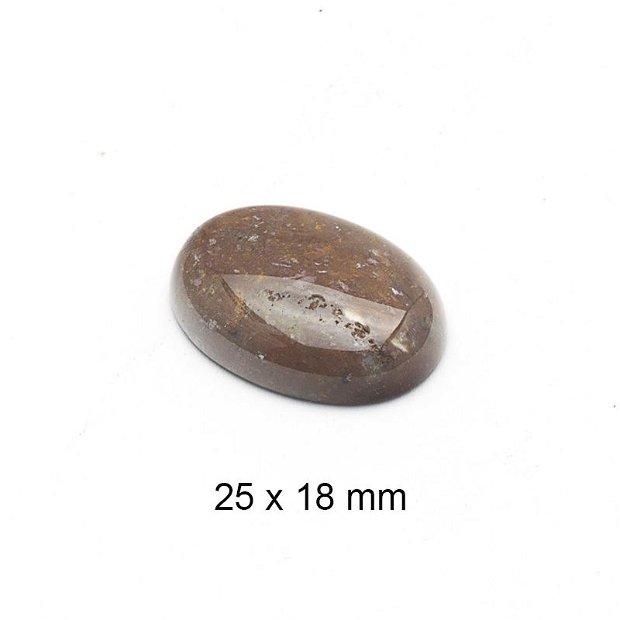 Cabochon Jasper agatizat, 25 x 18 mm, A843