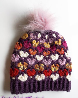 Liliac de iarna - caciula colorata slouchy gumdrop hat