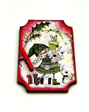 Magnet frigider cu clema, seria Cute Gnomes, 2544