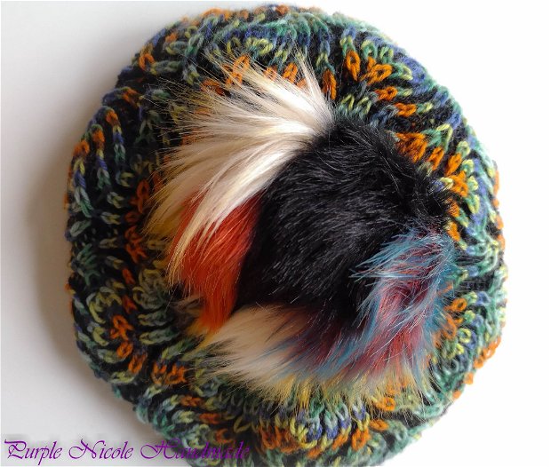 Amurgeala - caciula colorata slouchy gumdrop hat