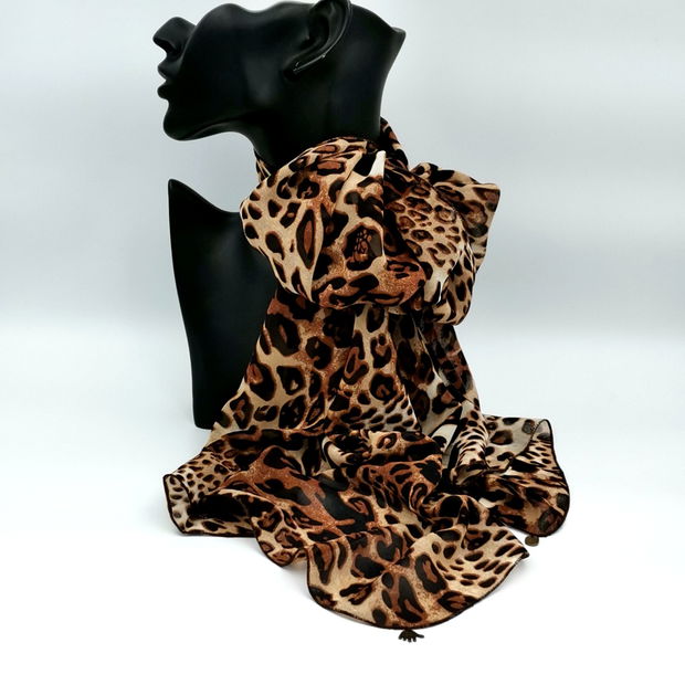 Rezervat Eșarfa Animal Print LEOPARD - Colecția Mini