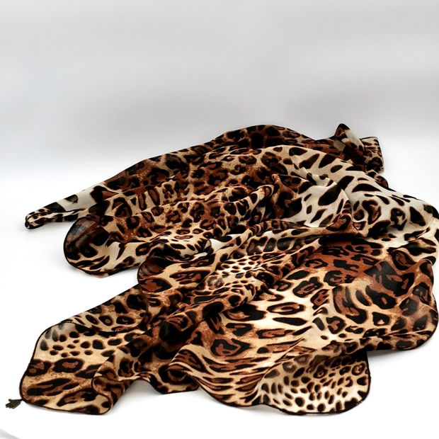 Rezervat Eșarfa Animal Print LEOPARD - Colecția Mini