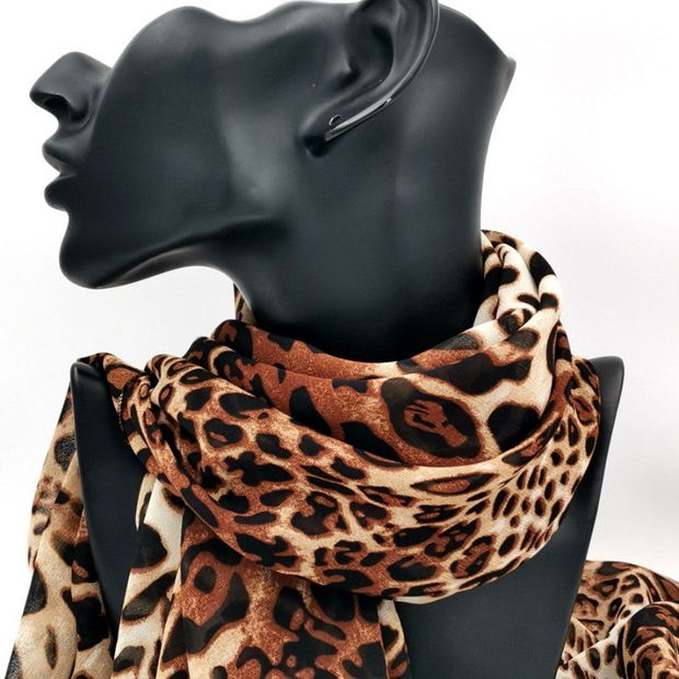 Rezervat Eșarfa Animal Print LEOPARD - Colecția Mini