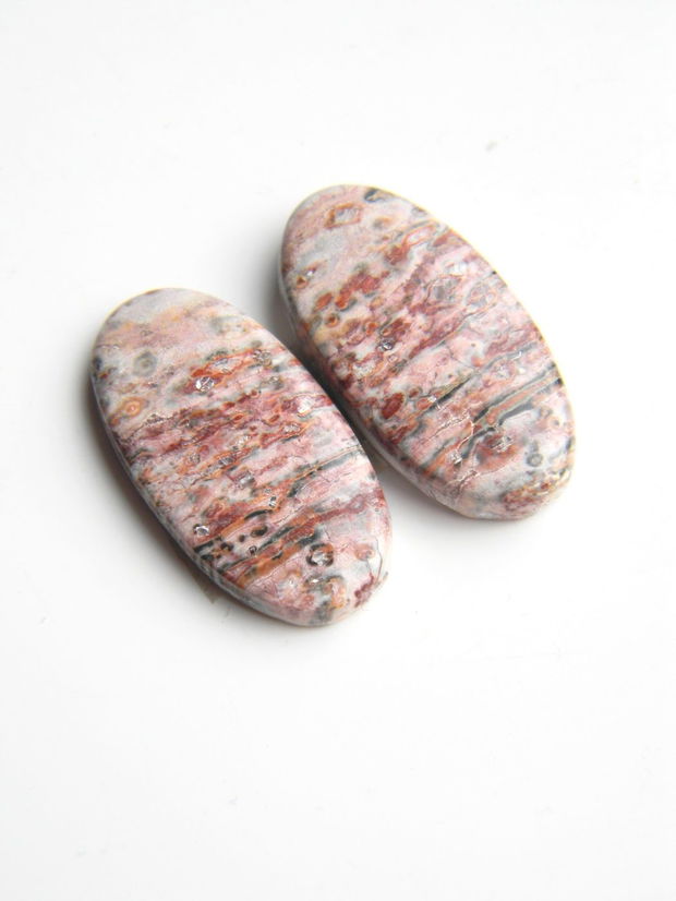 Pereche cabosoane Leopard Skin Jasper (AV5)