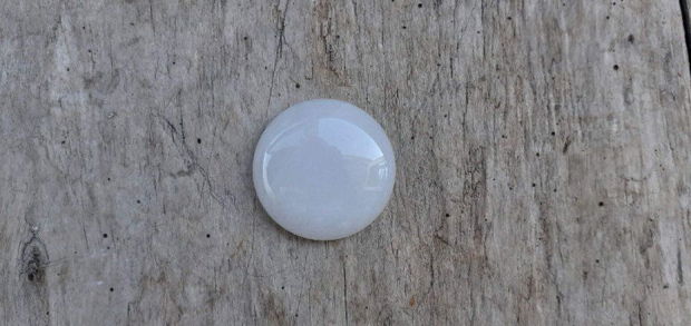 Cabochon jad alb, 30 mm