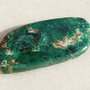 Cabochon masiv crisocola cu malachit  (INDIA - lucrat manual) aprox 43x21x4.8 mm