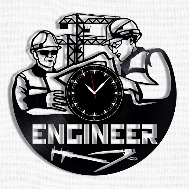 ceas de perete "Inginer constructor"