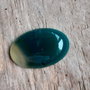 Cabochon agata verde, 30x20 mm