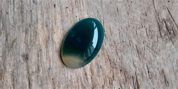 Cabochon agata verde, 30x20 mm