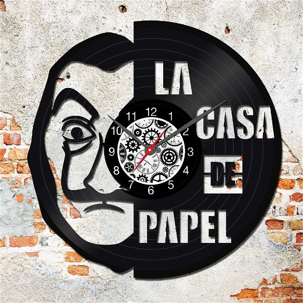 ceas de perete "LA CASA DE PAPEL  MODEL 2"