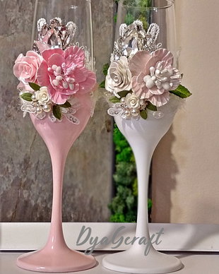 Pahare miri cu brose Romantic