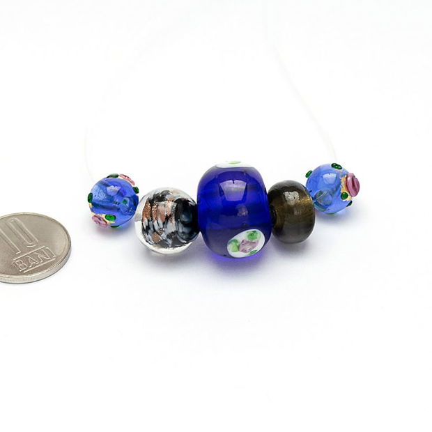 Lot Margele sticla lampwork, MG-32