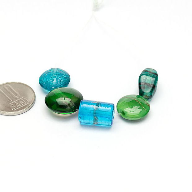 Lot Margele sticla lampwork, MG-48