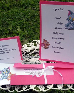 Set papetarie botez tematic Tom si Jerry