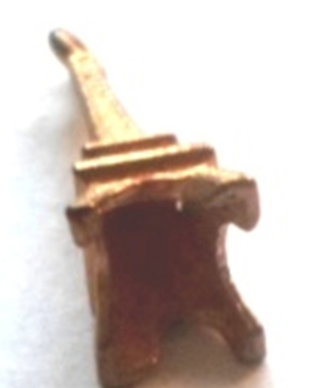 Charm metalic turn Effel auriu