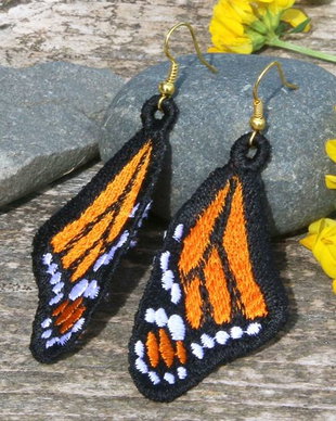 Cercei Aripi de Fluture Monarch