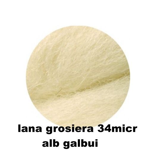 lana grosiera-50g-alb galbui