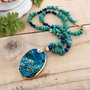 Colier amazonit &lapis lazuli