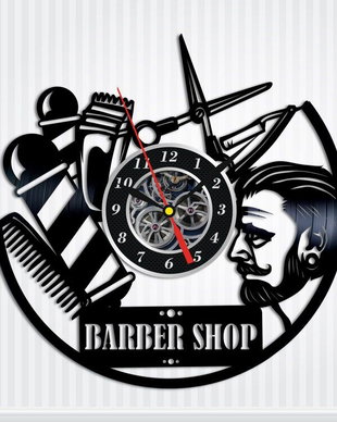 ceas de perete " Barbershop 4"