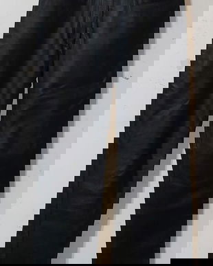 Pantalon din piele naturală box