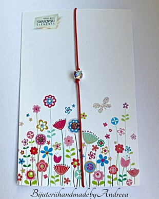 Bratara snur cu stras Swarovski Xirius 4mm Crystal AB