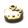 Charm metalic cap de HELLO KITTY auriu