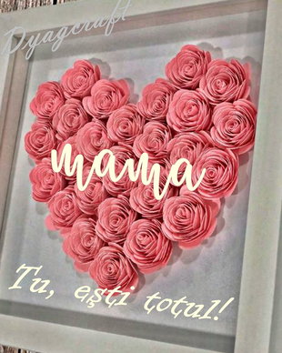Rama 3D , tablou personalizat, shadow box Mama