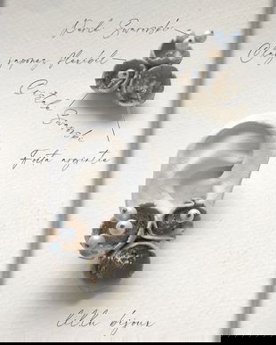 Cercei handmade supradimensionati,  cu Swarovski