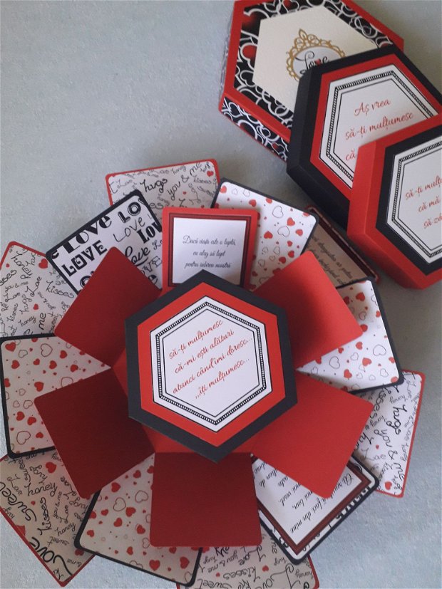Valentine's day explosion box cadou personalizat