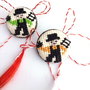 Brosa, martisor cosar brodat manual