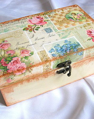 cutie lemn decorata 20632