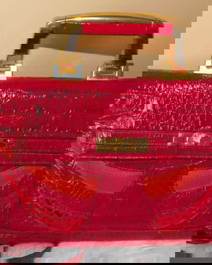 Geanta  piele naturala   vintage  , deosebita ,