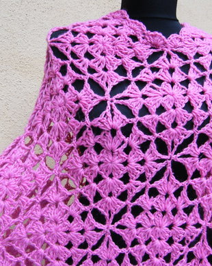 Poncho dantelat