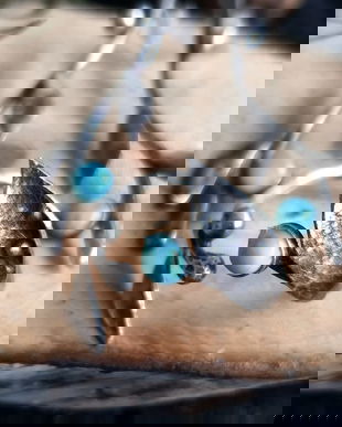 Inel reglabil din argint 925 partial oxidat si reticulat si larimar - nu ma uita