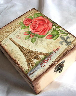 cutie lemn decorata 22277