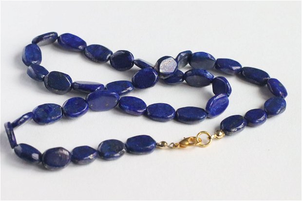 Sirag Lapis Lazuli natural - rulat  - 44 cm
