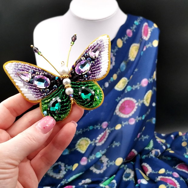 Rezervat Broșă Fluture - Colorful Butterfly