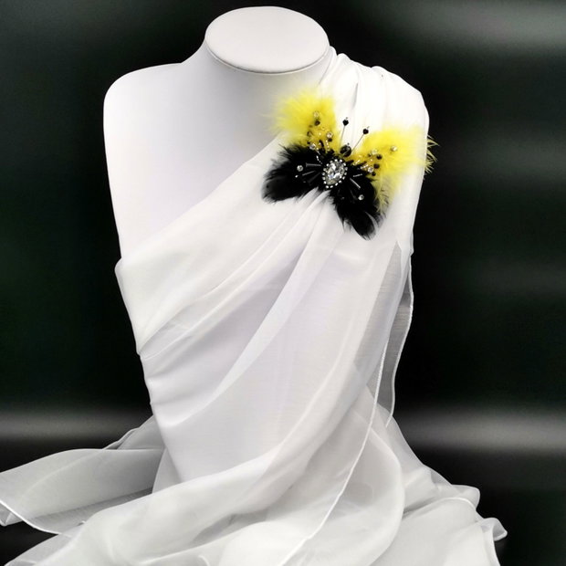 Broșă Fluture - Yellow Butterfly