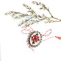 Brosa - martisor cu broderie manuala